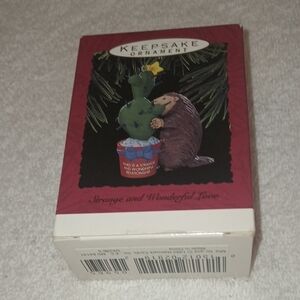 Hallmark Keepsake Strange & Wonderful Love Hedgehog and Cactus Ornament